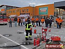 Feuerlöscherübung bei OBI